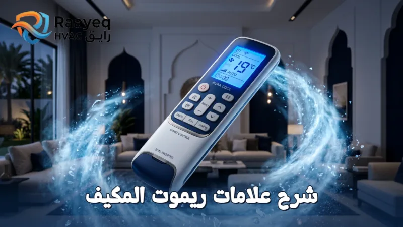 شرح علامات ريموت المكيف السبلت - مؤسسة رايق