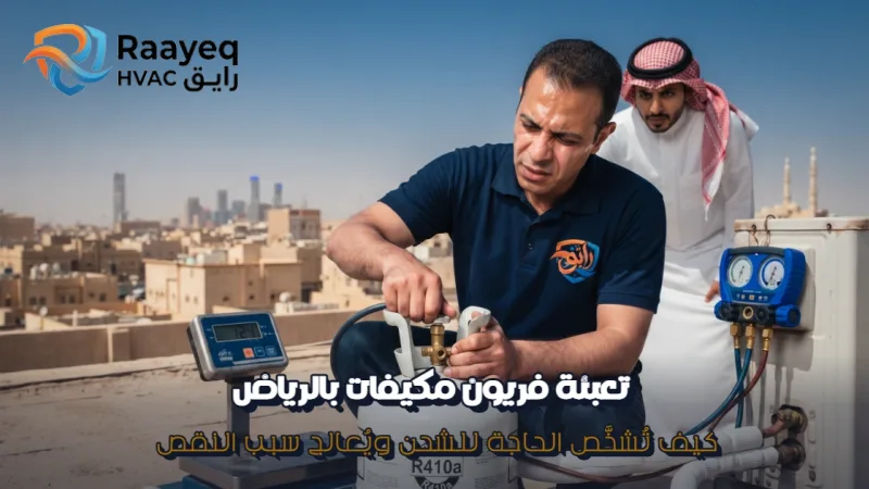 تعبئة فريون مكيفات بالرياض - مؤسسة رايق