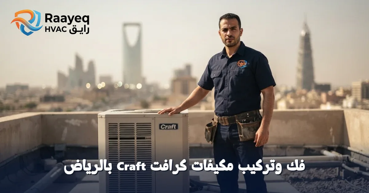 لا تقلق من فك وتركيب مكيفات كرافت Craft بالرياض.. فريقنا المحترف ينجز المهمة بكفاءة عالية وبدون أي أخطاء.