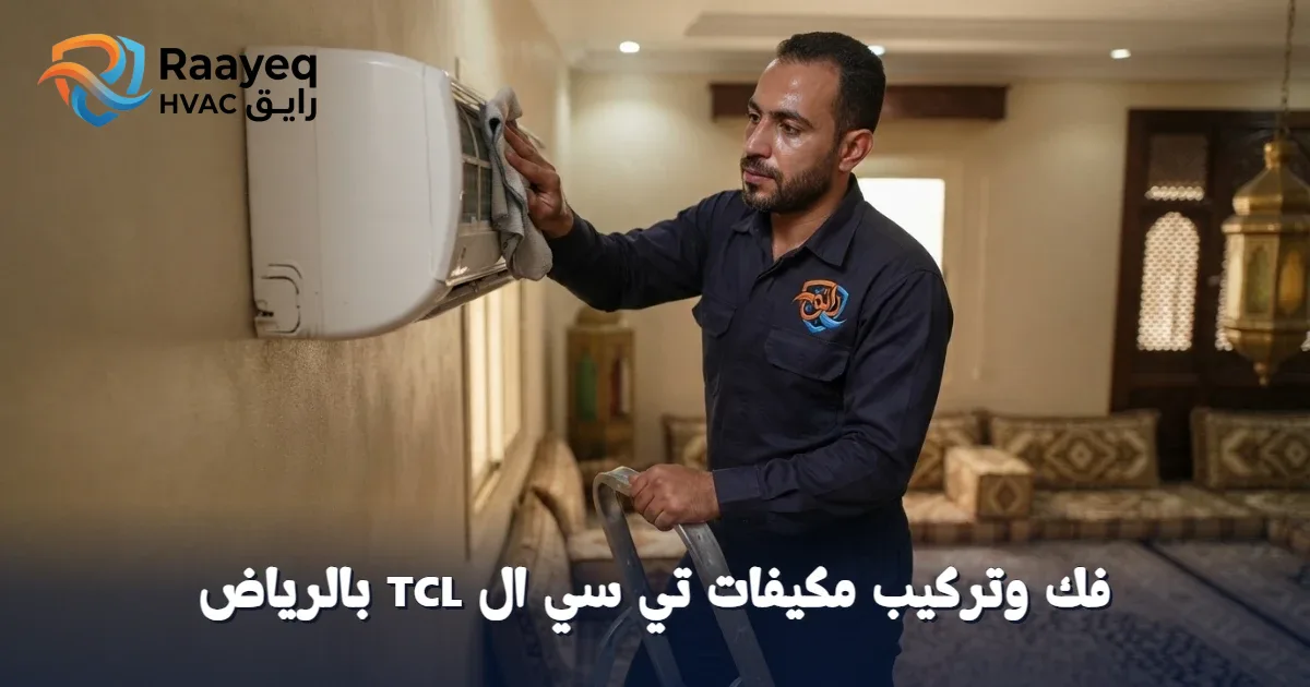 لا تقلق من فك وتركيب مكيفات تي سي ال TCL بالرياض.. فريقنا يضمن لك أداءً مثالياً فوراً.